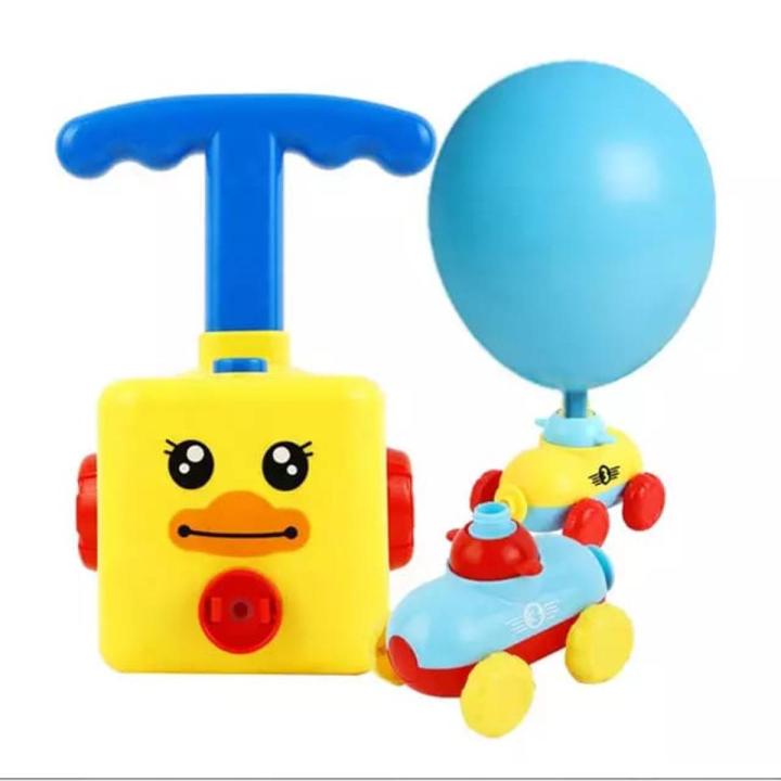 Children Fun Inertial Power Balloon Car Science Experiment Toy