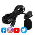 Omnidirectional Headset Microphone for Voice Recording, Lapel Mic for Interviews, Meetings, Lectures, and Speeches. 