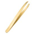 Gold Eyebrow Tweezers Plücker Shaper Slanted Tip. 