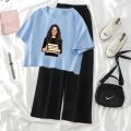 High Quality Crop Top Tshirt and Plazo For Women and Girls. 