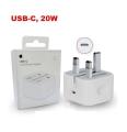 Apple Iphone USB-C 3 Pin 20W Power Adapter & Cable Complete Charger. 