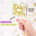Pack of 12 Date Fixed mithai Toppers, Digital print cupcake Topper, Perfect for Engagement, Wedding Party Celebration & cake Decoration. 
