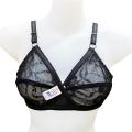 Transparent Net Bra for Women & Girls – Skin/Black, Sizes 32B-42B. 