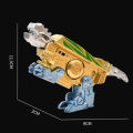 Quasar Wolf Spinner Toy Portable Deformation Animal Spinner Fidget Toy Stress Relief Mechanical Gyro Robot Wolf Dinosaur Leopard Spinning Top Kids Birthday Gift Deformable Spinner Toy. 