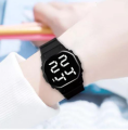 Classic Analogue Minimalist Round Black Dial Latest Generation Stainless Steel Linked Chain Black Strap Stylish Wrist Watch for Men and Boys - IIKBKMEN. 