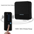 Wireless Solar Doorbell Solar Power Charging Doorbells Chime Kit IP65 Waterproof US Plug. 