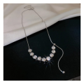 Hunts Best Trendy Green Zircon Adjustable Necklace for Girls and Women. 