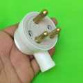 3 Pin Power Plug Porcelain Base 40A 250V Heavy Duty for Heavy Appliances. 