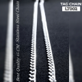 [LT002] Plain Silver Stainless Steel Tag Chain Pendant Necklace for Men Stainless Steel Daily Wear Plain Silver Tag Pendant Necklace for Men and Boys. 
