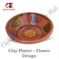 Clay Serving Platter | Making of floor bending | Flower Design | Clay Crockery Pots | Earthen Crockery Pots | Terracotta Crockery Pots. 