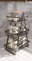 New 2 3 Tier Countertop Fruit Basket Portable Iron Art Kitchen Organizer Fruit Bread Snacks Storage Rack By BRIGHT (House Hold Accessories). 