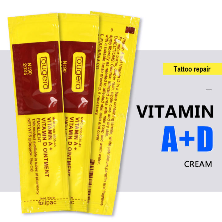 10/20/30PCS Tattoo Aftercare Repair Cream Fougera Vitamin A D Ointment Tattoo Repair Supplies For Nursing Tattoo Body Anti-Scar
