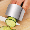 Anti-cut Finger Protector Stainless Steel Finger Guard Safe Vegetable Cutter Hand Guard Tool for Kitchen Cut Finger Protector Gadget Stainless Steel Finger Protector. 