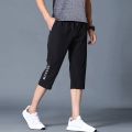 Three Quarter Pants Men 3 Quarter Pants Fashion Print Casual Shorts Cropped 3/4 Pants M-4XL. 