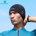 Green Home Helmet Liner Hat Moisture Absorption Summer Bicycle Hat with Glasses Hole. 