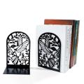 Black White Hummingbird Silhouettes Nature Inspired Metal Metal Bookends Bookcase Accessories for Home Decor Reading Nook Essentials Bird Lovers Gift Idea Office Organization. 