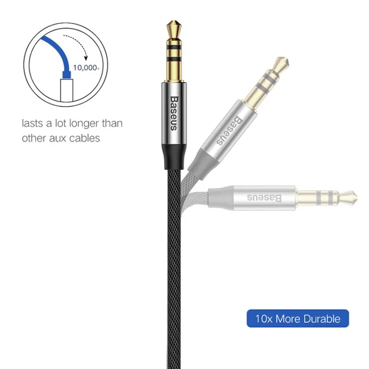 Baseus%203.5mm%20Aux%20Cable,%20Male%20to%20Male%20Stereo%20Audio%20Cable%20for%20Headphones,%20Car%20Music,%20Speaker%20-%201%20Meter%20-%20Image%203