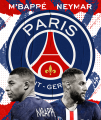 Kylian Mbappe & Neymar Junior PSG Football Enthusisats Nostalgic Posters Room Posters Vinyl Paper Vintage Posters Home Room Art Painting Wall Poster. 