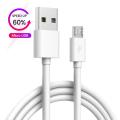 Qualcomm 3.0 Fast Charging Cable + Data Cable / Sync Cable For Samsung / HTC / Infinix / Xiaomi / Oppo / Huawei / Nokia / Lenovo / Android Phones - White. 