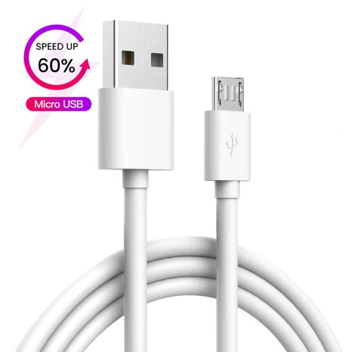 Qualcomm 3.0 Fast Charging Cable + Data Cable / Sync Cable For Samsung / HTC / Infinix / Xiaomi / Oppo / Huawei / Nokia / Lenovo / Android Phones - White
