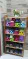 Shoe Slots Space Saver, Closet Shoe Slotz Organizer, Double Storage Rack Holder, Set Of 2, Multi Color. 
