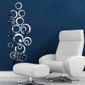 Walls Decoration Silver Acrylic Mirror Rings(set of 22) l Wall Decoration Items l Wall Decor l Mirror For Room Decoration l Wall Decoration Item For Room l Mirror l. 