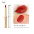 6 Colors MKING PRETTY Small White Thin Tube Lipstick White Tube Gilded Sheepskin Waterproof Non-stick Cup Lipsticks Makeup. 