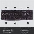 Logitech K120 Keyboard Wired Keyboard USB Keyboard Logitech Slim Keyboard Full-Size Keyboard Durable Keyboard Spill-Resistant Keyboard Low-Profile Keys Logitech Quiet Typing Keyboard Logitech K120 for PC and Laptop. 