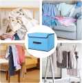 Home Fabric Folding Storage Storage Box With Lid Dustproof Portable Box Clothing Sundries Multifunctional Storage Box. 