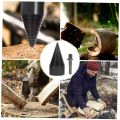 42 mm Firewood Log Splitter Drill Bit, Hex Shank Wood Splitter Drill bit, Portable Heavy Duty Drill Screw Cone Driver for Cutting Hickory, Oak, Sycamore, Walnut. 