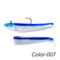 1PC Mino Fishing Lure Soft Lures 5g/12g/25g Black Minnow Soft Minou Silicone Bait Wobbler Carp Lures Worm Hook Swimbait 7-9cm. 