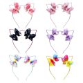 Jojo Siwa Rainbow Printed Ribbon Hair Bows Hairband For Girls Boutique JOJO BOWS Headbands Children Hair Accessories. 