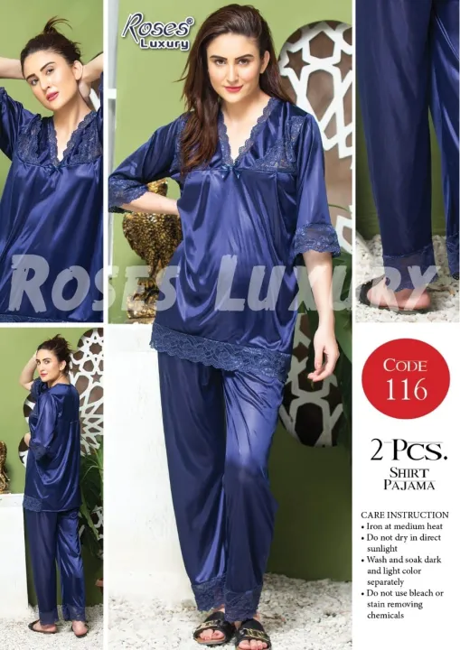 Bridal%20Nightwear%20For%20Women%20Shirt%20Trouser%20Set%20For%20Girls%20Nightwear%20For%20Women%20Silk%20Pajama%20Set%20For%20Her%20-%20Image%204