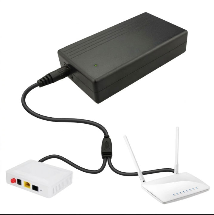 WiFi Router Power Bank 6000mAh Dual Output UPS – Backup Battery for ...