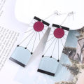 Tanjiro Earrings demon slayer Kimetsu no Yaiba Earrings Anime Cosplay  Hanafuda Drop Long Earrings for anime lovers Jewelry. 