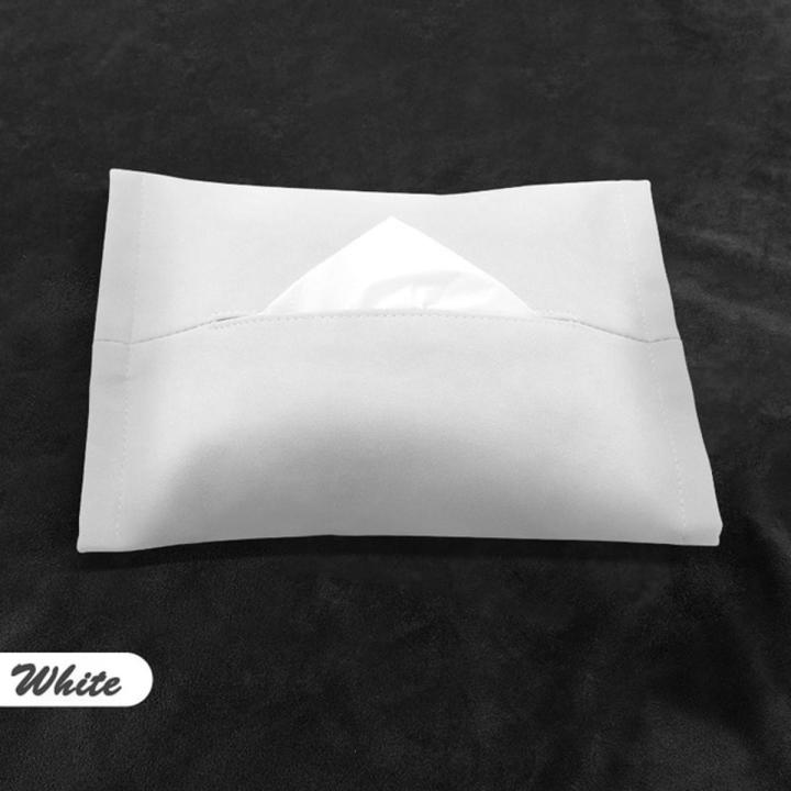 For Tesla Model 3 Y S Car Tissue Box Hidden Behind Screen Napkin Paper Holder Interior Storage Bag Car Accessories