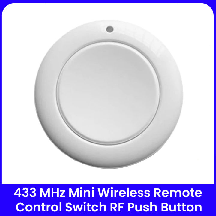 1 CH RF Remote Round Type Button Shape for Smart Devices – Wireless Control for Home Automation, Compatible with Tuya Smart Devices, Easy Setup and Reliable Performance