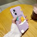JIUMOO for OPPO Reno 7Z 5G Case Fashion Tide Cartoon Cute Winnie The Pooh Aesthetic Thin New Design Phone Case Side Square Edge Protection Softcase Pattern Silicone Casing Cover Shockproof Cases. 