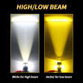 Oprah T19 White Light Yellow Low Beam High Bright Condenser Lens Motorcycle 6000K 12V P15D BA20D H4 LED Headlight Bulb for Motorcycle Ready Stoc. 