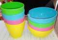 Pack Of 4+4 Plastic Unbreakable Colorful Bowl & Glass For Kids Plastic Crockery Dining Elegant Design child friendly color. 
