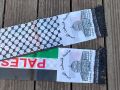SKY FLAG Palestine scarf 14x130cm Scarf Printing Satin Palestinian national day Scarves palestine shawl Palestinian Flag Scarf. 