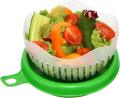Salad Cutter Bowl Upgraded Easy Salad Maker | Fast Fruit Vegetable Salad Chopper Bowl | Fresh Salad Slicer | Drain Basket. 