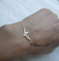 Customize Name Bracelet With Stone Chain Personalized Zarcon Bracelet Customized Name Bracelet With Special Stone (PERFECT GIFT TO SEND YOUR WIFE , FIANCE, OR ANY ONE). 