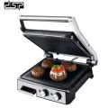 DSP 2 Slice Electric Indoor Panini Press Grill with Non-Stick Double Flat Cooking Plate. 