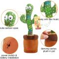 Rechargeable Dancing and Singing Cactus Toy with Recording Lighting Repeats What You Say Fun Toy Gifts for Boys and Girls. 