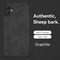 Lenuo For Samsung Galaxy A06 Sheepskin Leather Shockproof Case Luxury Matte Back Cover. 