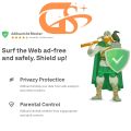 Surf the Web ad-free and safely. 