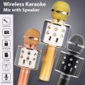 Best Microphone WS 858 for clear speaking professional karaoke speaker Wireless Bluetooth Hifi Speaker plus an original aux cable with mic. 