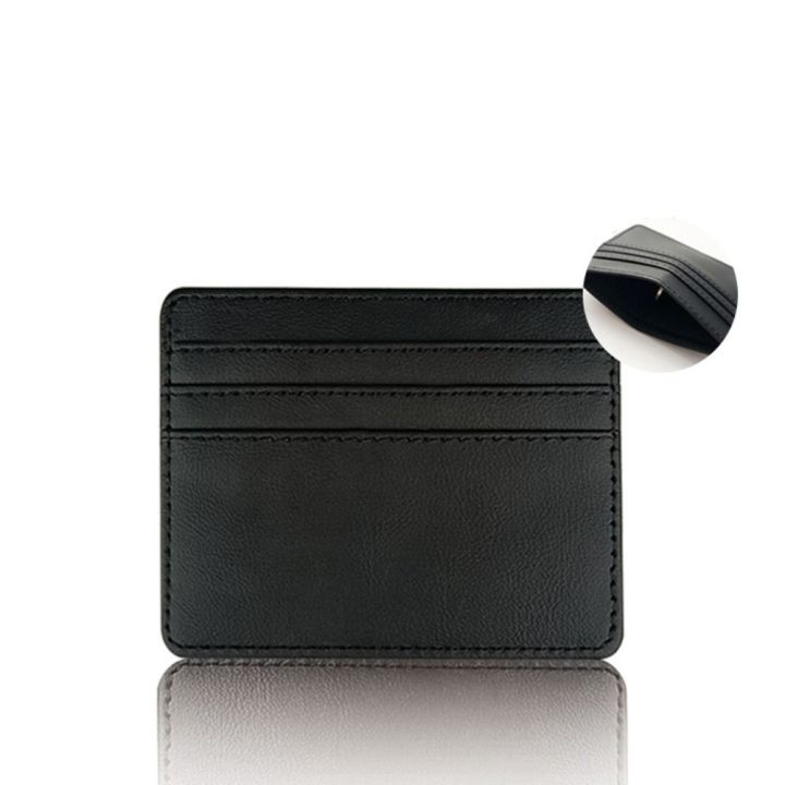 Women Men Wallet Case Coin Pouch Case Bag Leather Business Card Wallet ID Card Holders Money Pocket Card Package