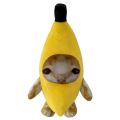 Anime Pillow Dolls Banana Cat Doll Banana Cat Plush Toy Stuffed Doll Plush Happy Cat Stuffed Toy Happy Cat Sad Crying Banana Cat Animals Toy Toy for Little Kids. 